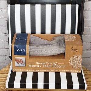 LOFT Living Ultra Soft Memory Foam Slippers